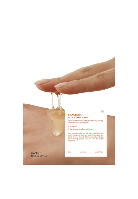 Dr. Althea Vita Glow maska w płachcie rozświetlająca z witaminami 28 ml