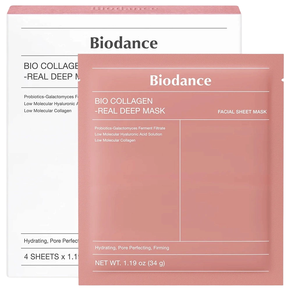 Biodance Bio-Collagen Real Deep Mask kultowa maska kolagenowa 4 szt.
