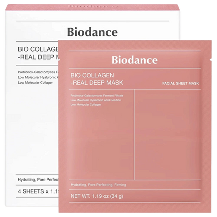 Biodance Bio-Collagen Real Deep Mask kultowa maska kolagenowa 4 szt.