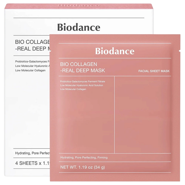 Biodance Bio-Collagen Real Deep Mask kultowa maska kolagenowa 4 szt.