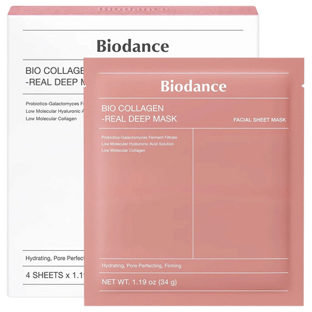 Biodance Bio-Collagen Real Deep Mask kultowa maska kolagenowa 4 szt.