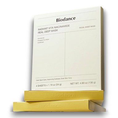Biodance Radiant Vita Niacinamide Real Deep Mask maska hydrożelowa 4szt
