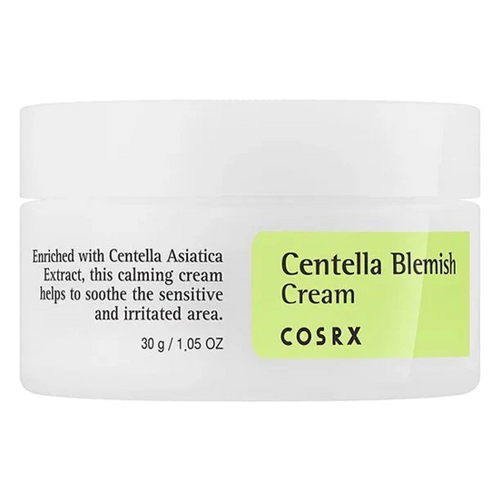 COSRX Centella Blemish Cream krem z wąkrotą na niedoskonałości 30 ml