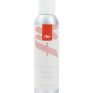 Silver canister with pink design and 'fter' logo on a white background