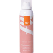 White spray bottle with pink label on a white background