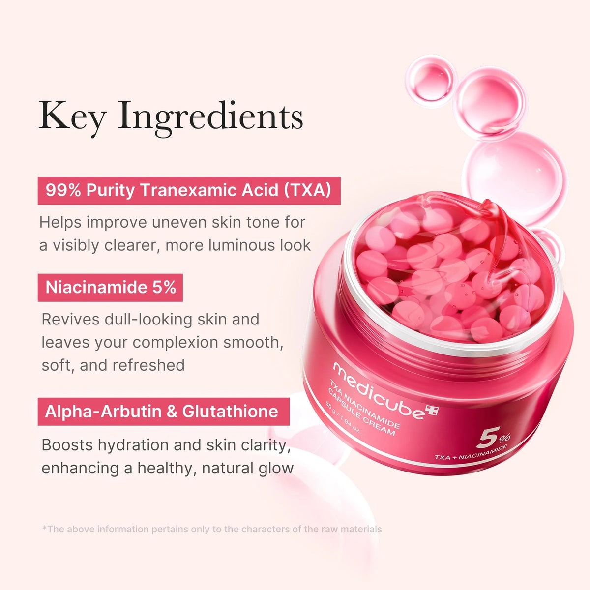Medicube TXA Niacinamide Capsule Cream krem z niacynamidem i TXA 55 g