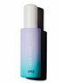 Bottle with gradient design from purple to blue on a white background