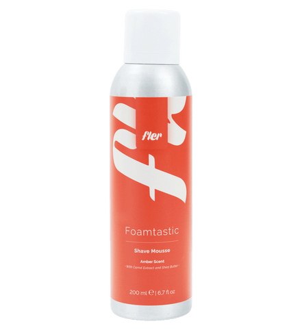 Fler Foamtastic Shave Mousse Amber Scent with carrot extract and shea butter, 200 ml