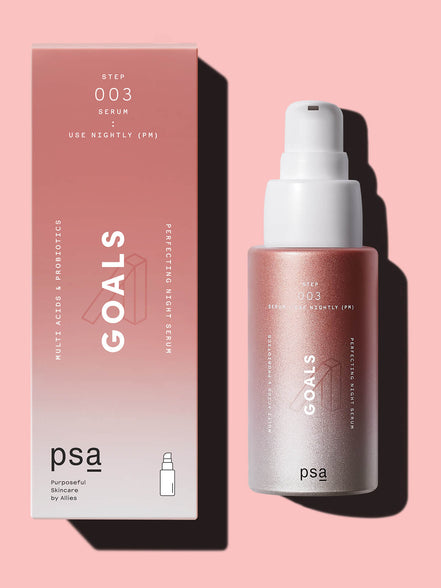 PSA Goals Multi Acids & Probiotics Perfecting Night Serum, 30 ml