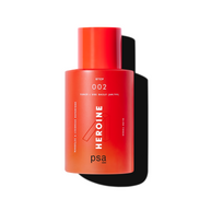 Red bottle labeled 'Heroine' by 'psa' on a white background