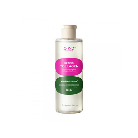 Bottle of CKD Retinol Collagen product on a white background