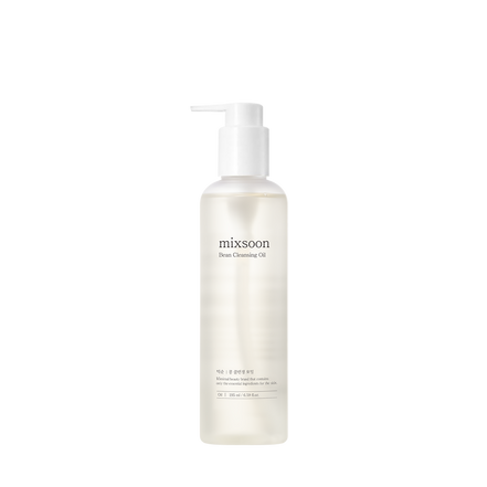 White bottle of mixsoon skin cleansing oil on a white background