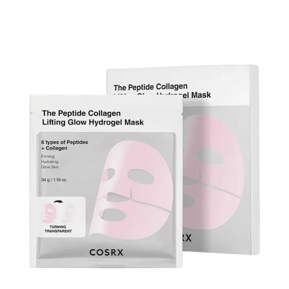 COSRX Peptide Collagen Lifting Glow Hydrogel Mask maska z peptydami 3 szt.
