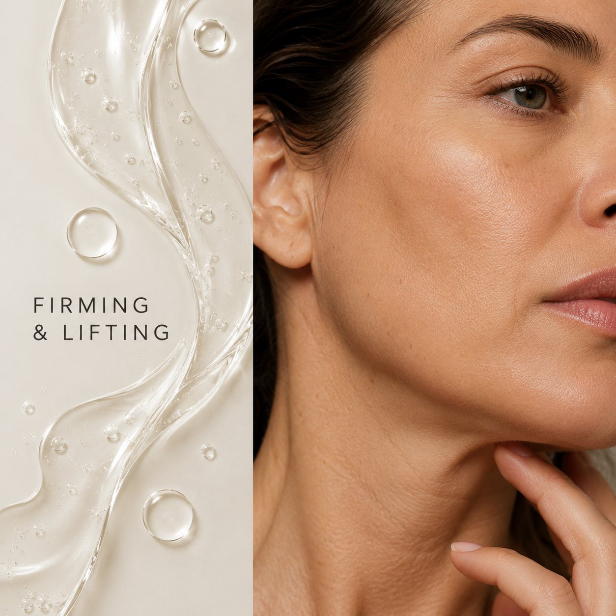 Firming and lifting skincare concern icon