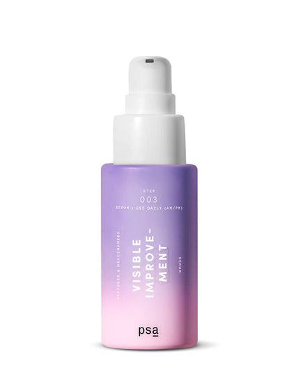 Purple bottle with white spray nozzle on a white background