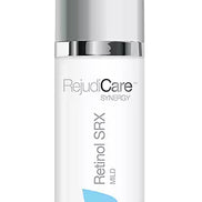 Skincare bottle labeled 'Rejudicare Synergy' on a white background