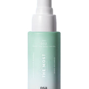 Skincare serum bottle with 'psa' branding on a white background